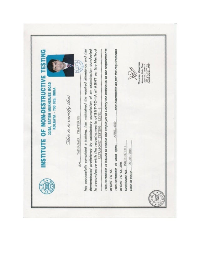 NDT Certification