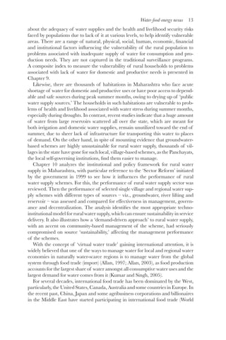 The Water Energy And Food Security Nexus Lessons From India For ...