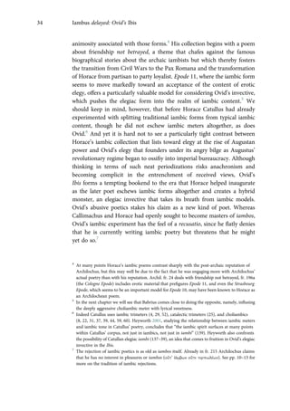 Animosity Form Iambic Poetics In The Roman Empire Tom Hawkins | PDF