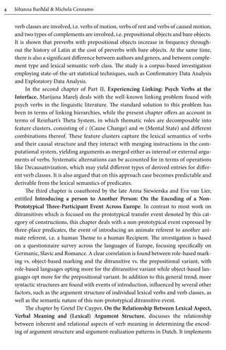 Argument Structure In Flux The Naplescapri Papers Elly Van Gelderen | PDF