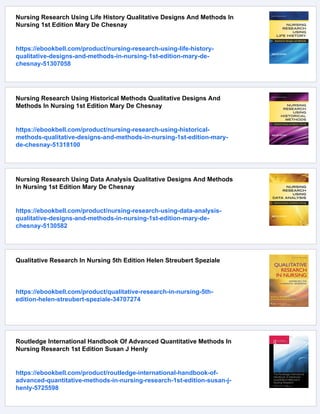 Qualitative Research In Nursing And Healthcare 3rd Ed Wheeler | PDF