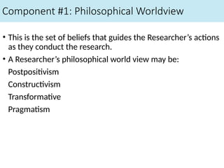 The Selection of a Research Approach (Chapter 1) | PPT