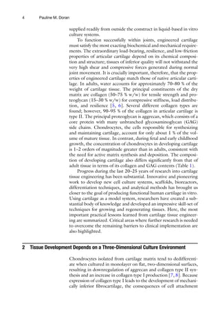 Cartilage Tissue Engineering Methods And Protocols Pauline M Doran | PDF