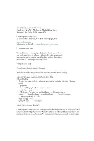 Identity Invention And The Culture Of Personalized Medicine Patenting ...