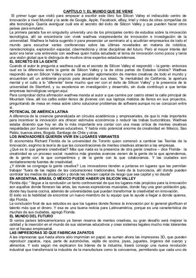 Crear o Morir, Resumen del libro