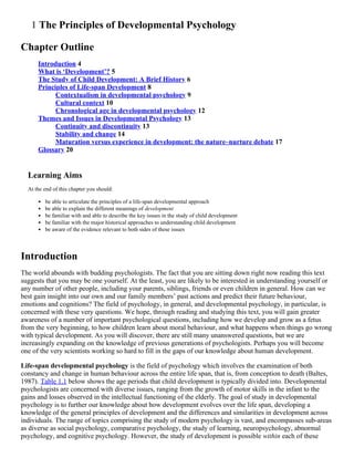 An Introduction To Child Development 3rd Edition Thomas Keenan | PDF