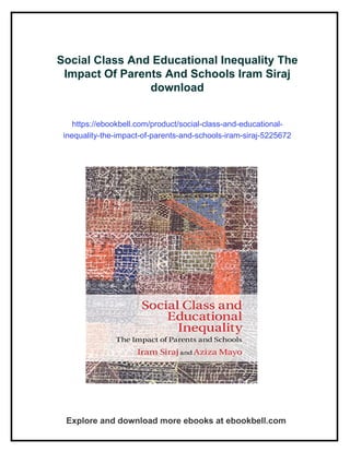 Social Class And Educational Inequality The Impact Of Parents And ...