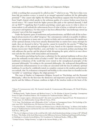 Psychology And The Perennial Philosophy Studies In Comparative Religion ...