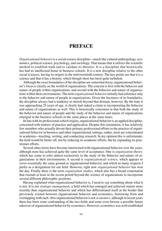 Organizational Behavior 4 From Theory To Practice John B Miner | PDF