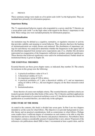 Organizational Behavior 4 From Theory To Practice John B Miner | PDF