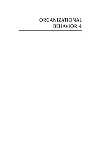 Organizational Behavior 4 From Theory To Practice John B Miner | PDF