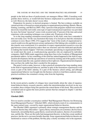 Organizational Behavior 4 From Theory To Practice John B Miner | PDF