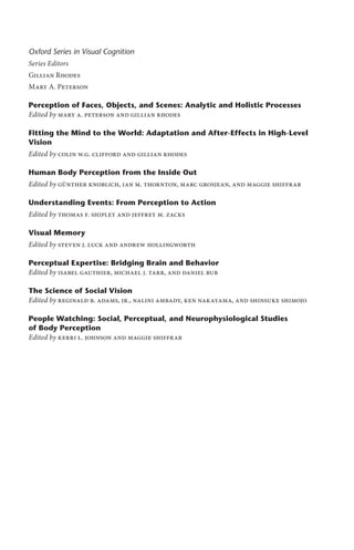 People Watching Social Perceptual And Neurophysiological Studies Of ...