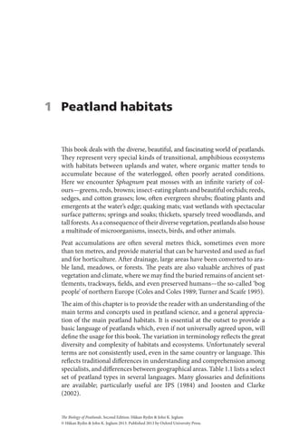 The Biology Of Peatlands Second Edition 2nd Edition Hkan Rydin | PDF