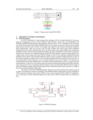 A review on different control techniques using DSTATCOM for ...