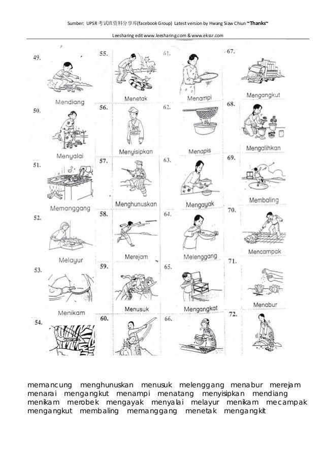 Jawapanlatihankatakerjabergambar