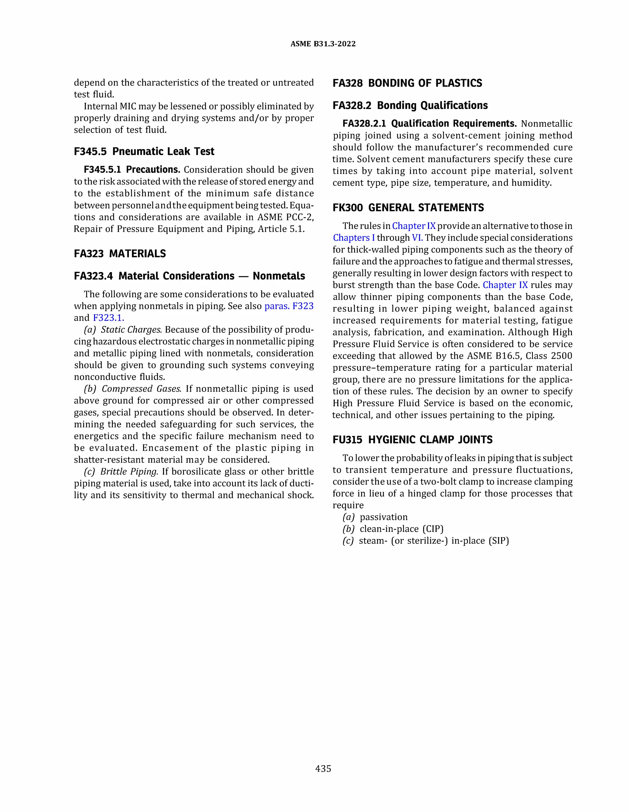 ASME B31.3 2022 Procces piping code for b31.3