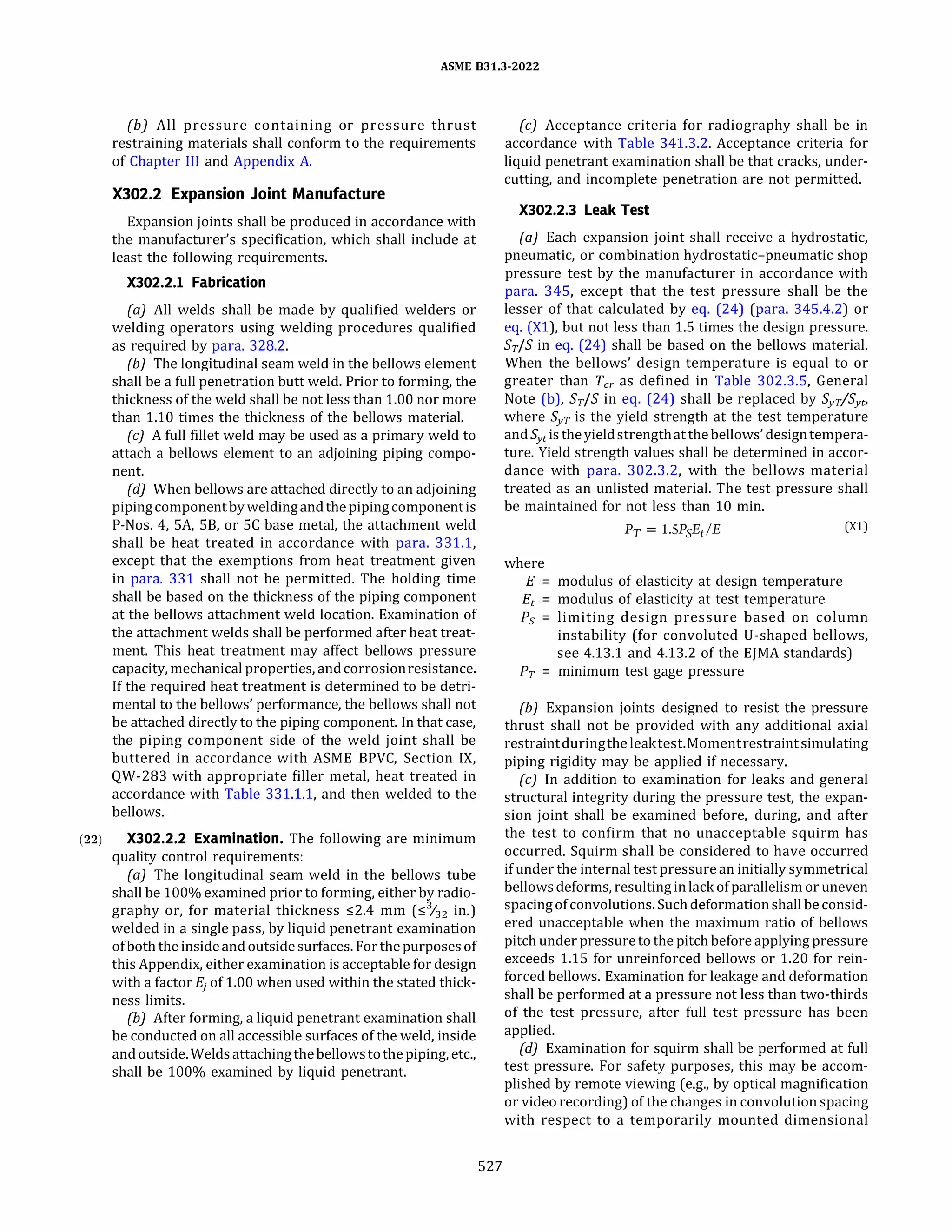 ASME B31.3 2022 Procces piping code for b31.3