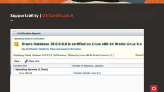 Supportability | OS Certification
 