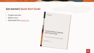 Get started | Quick Start Guide
• Simple overview
• Read it, try it
• Download from oracle.com
 
