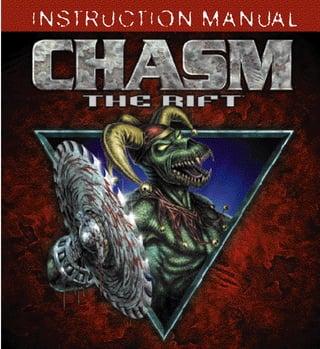 INSTRUCTION MANUAL
CHASM MANUAL.qxd 16/6/99 3:44 pm Page 1
 