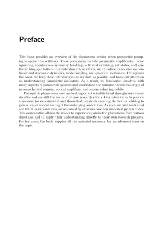 Classical And Quantum Parametric Phenomena Oded Zilberberg Alexander ...