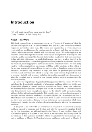 Classical And Quantum Parametric Phenomena Oded Zilberberg Alexander ...