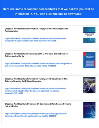 Classical And Quantum Parametric Phenomena Oded Zilberberg Alexander ...