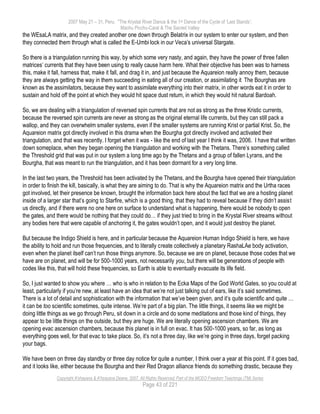 The Krystal River Dance Transcript Azurtanya Ahdetupah | PDF