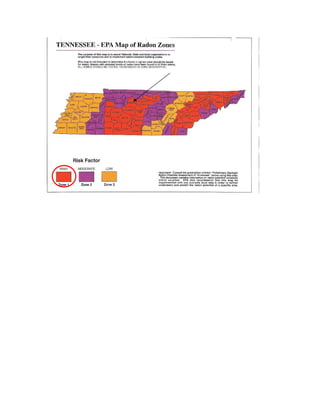 EPA Radon Zones in TN