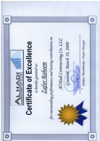EXP-03Performance Certificate