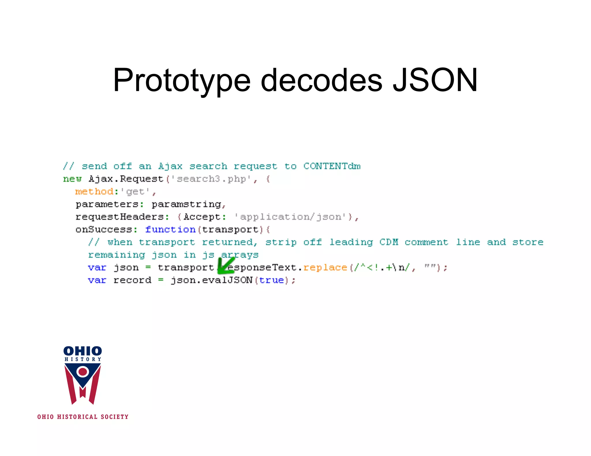 Prototype decodes JSON
 