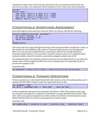 Essential Javascript -- A Javascript Tutorial | PDF