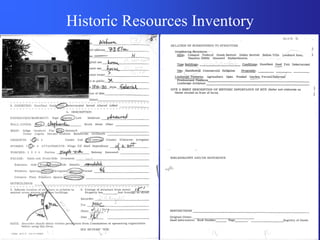 Historic Resources Inventory
 