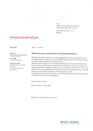 Enic Check Swiss ENIC | PDF