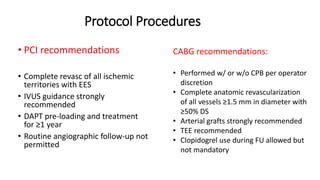 excel TRIAL PTCA vs CABG biggest trial | PPTX