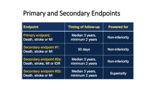 excel TRIAL PTCA vs CABG biggest trial | PPTX