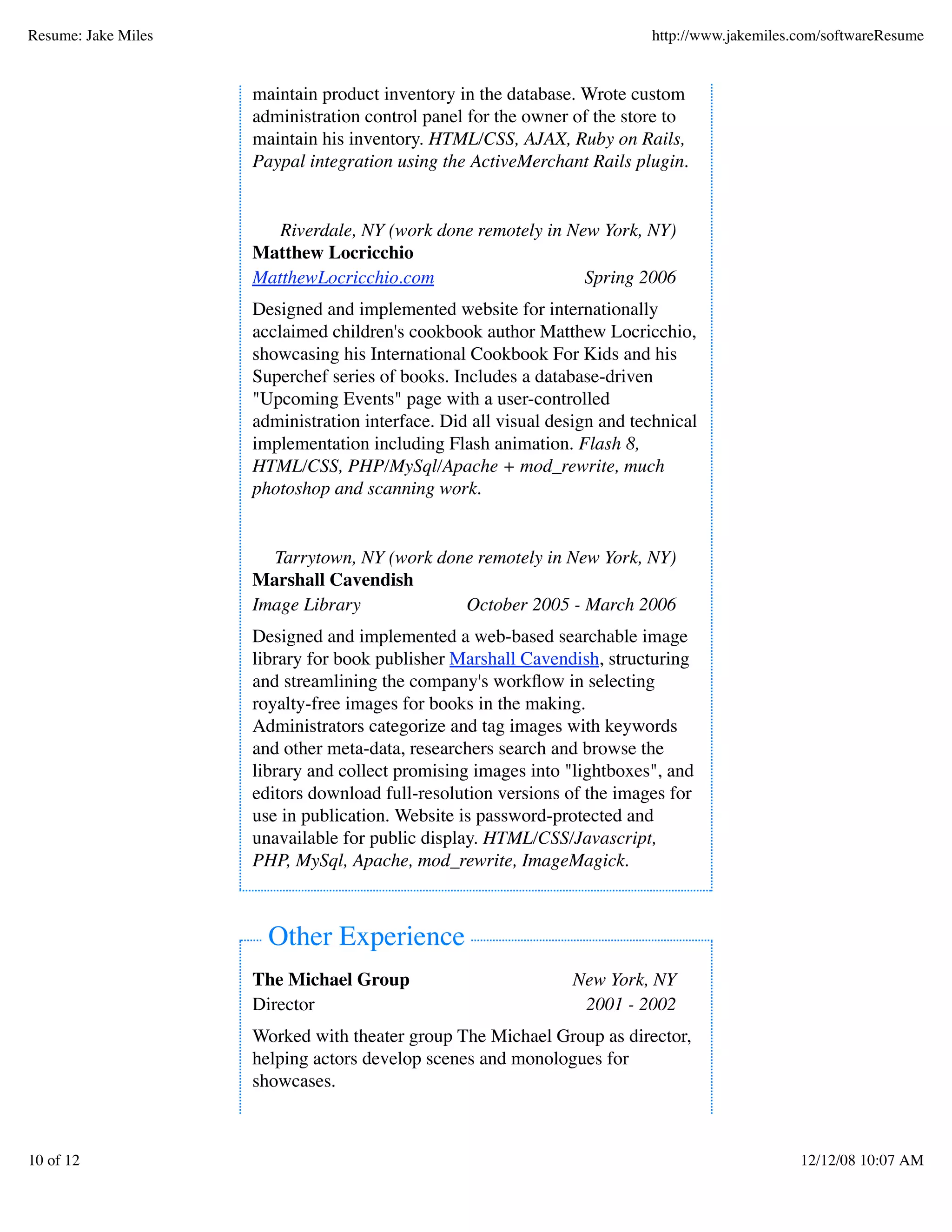 resume jake miles PDF - Resume Jake Miles 10 2048 