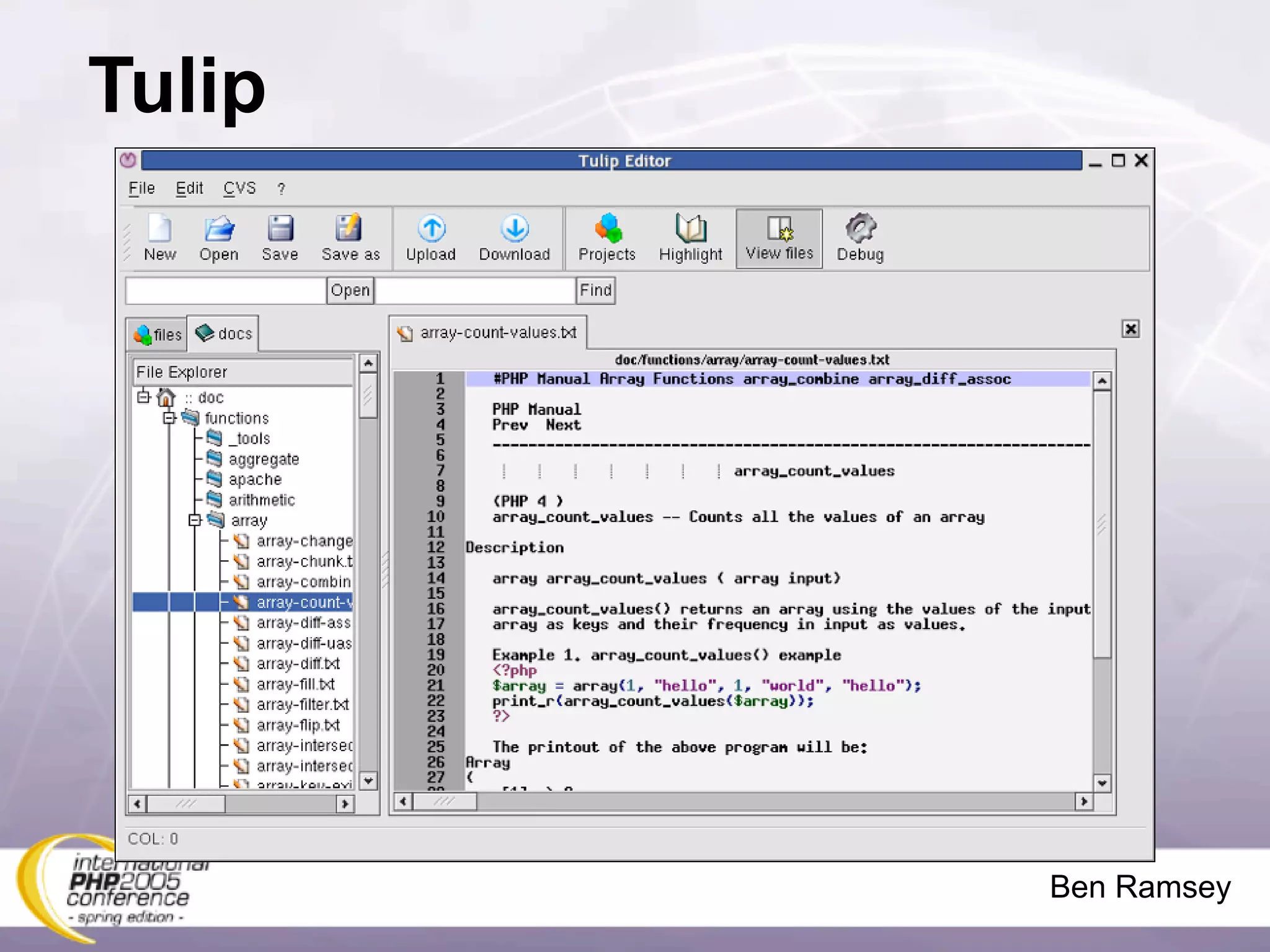 Tulip




        Ben Ramsey
 