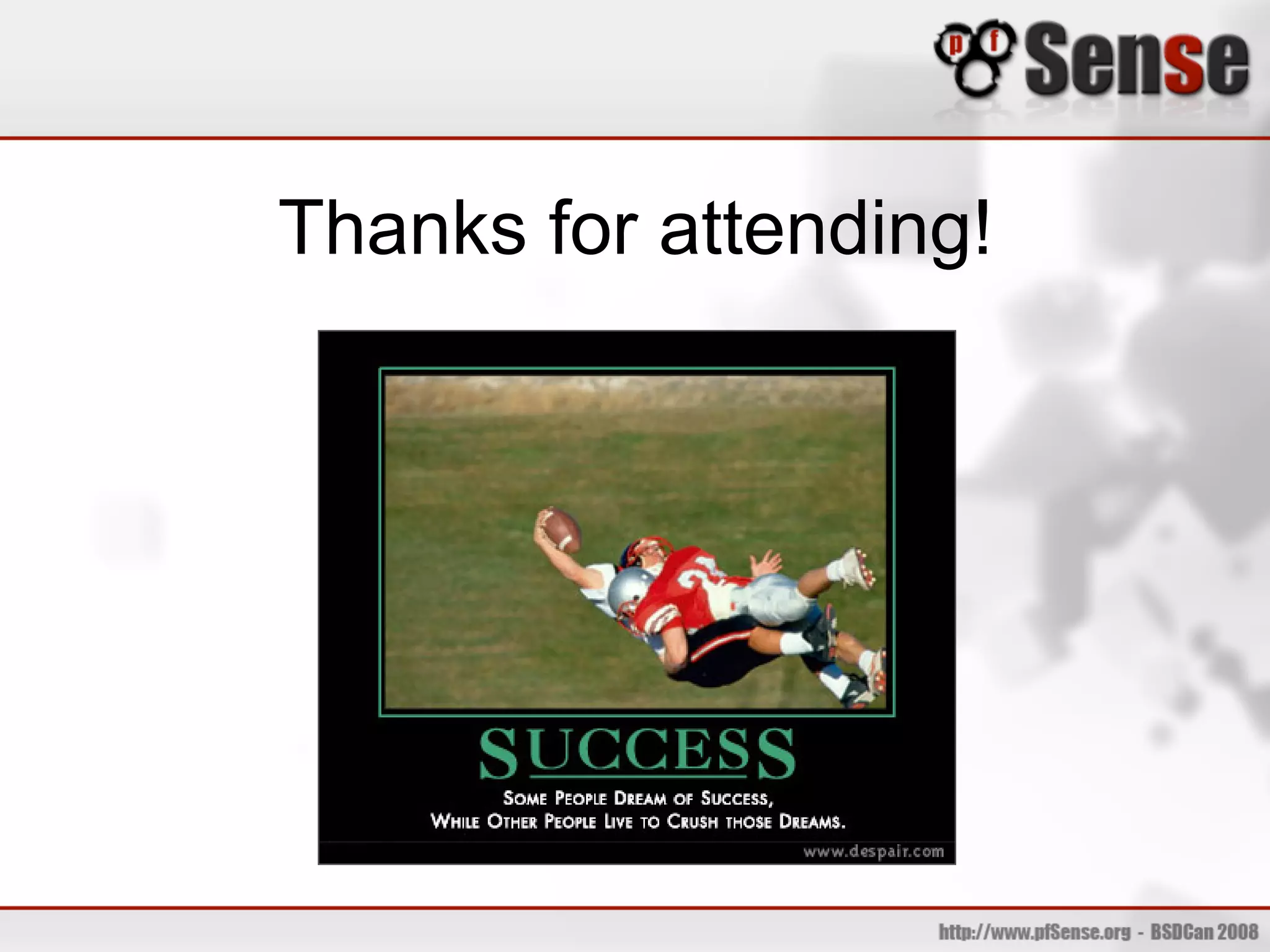 Thanks for attending!
 