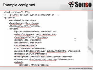Example config.xml
 