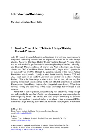 Design Thinking Research Innovation Insight Then And Now Christoph ...