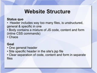WebsiteStructure | PDF | Web Design and HTML | Internet