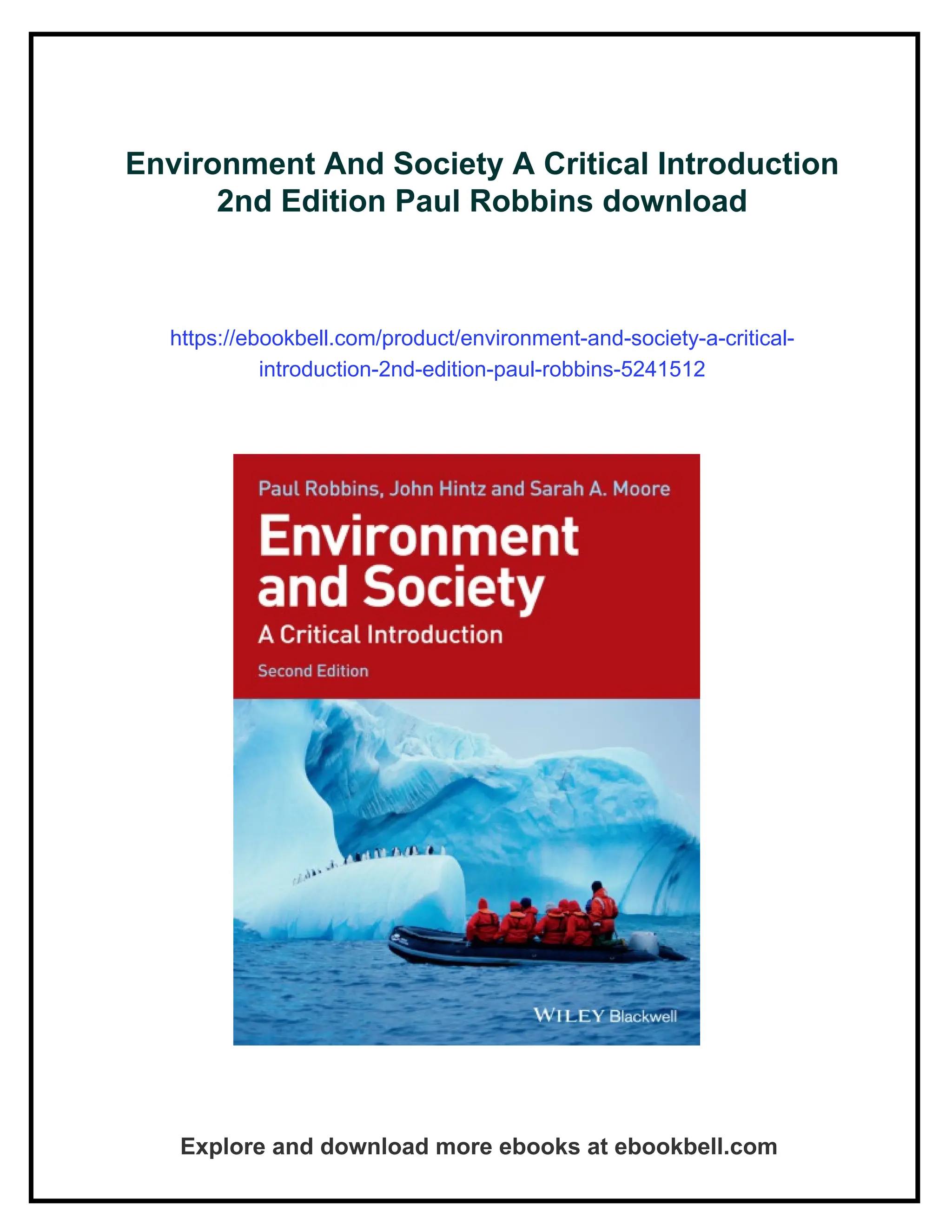 Environment And Society A Critical Introduction 2nd Edition Paul
