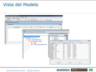 Vista del Modelo




 Desarrollo de RIA con CA Plex   Copyright © 2008 CA
 