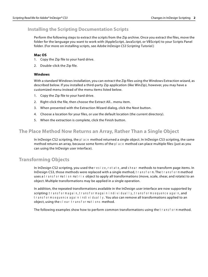 Indesign Scripts
