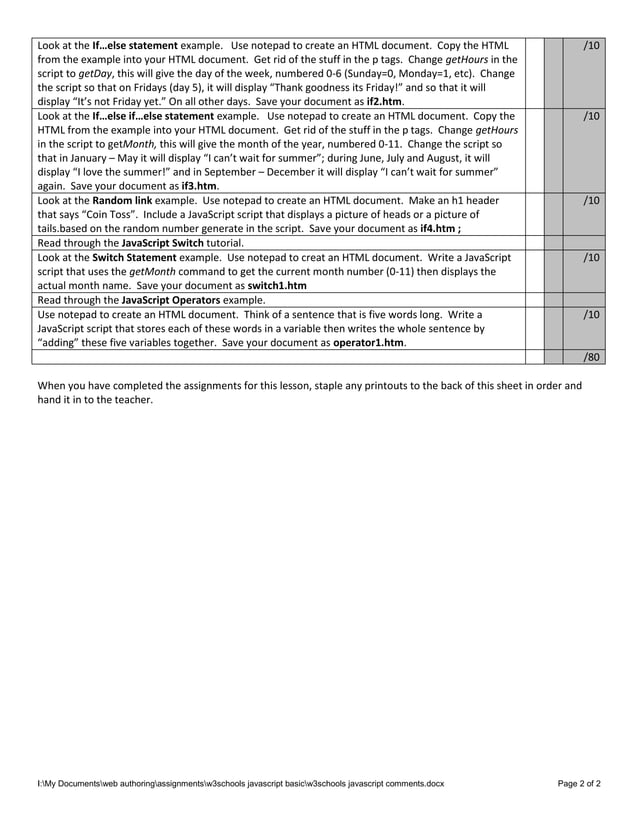 w3schools%20javascript%20comments | PDF