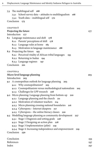 Displacement Language Maintenance And Identity Sudanese Refugees In ...