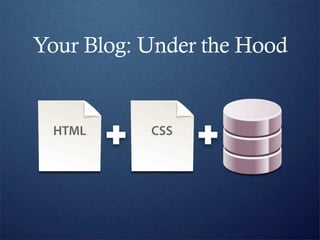 Your Blog: Under the Hood
 