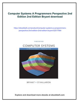Computer Systems A Programmers Perspective 2nd Edition 2nd Edition ...